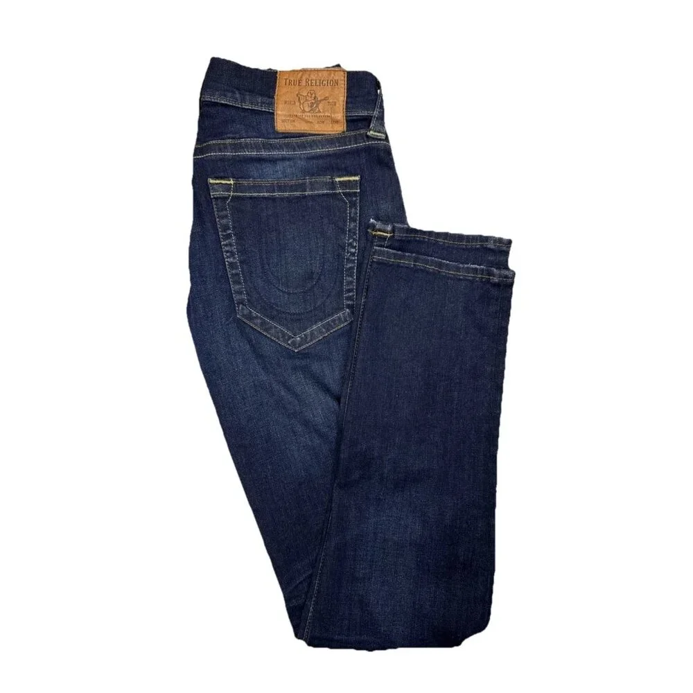 True Religion Rocco No Flap SE‎ 31x34 Stretch Jeans Dark Wash